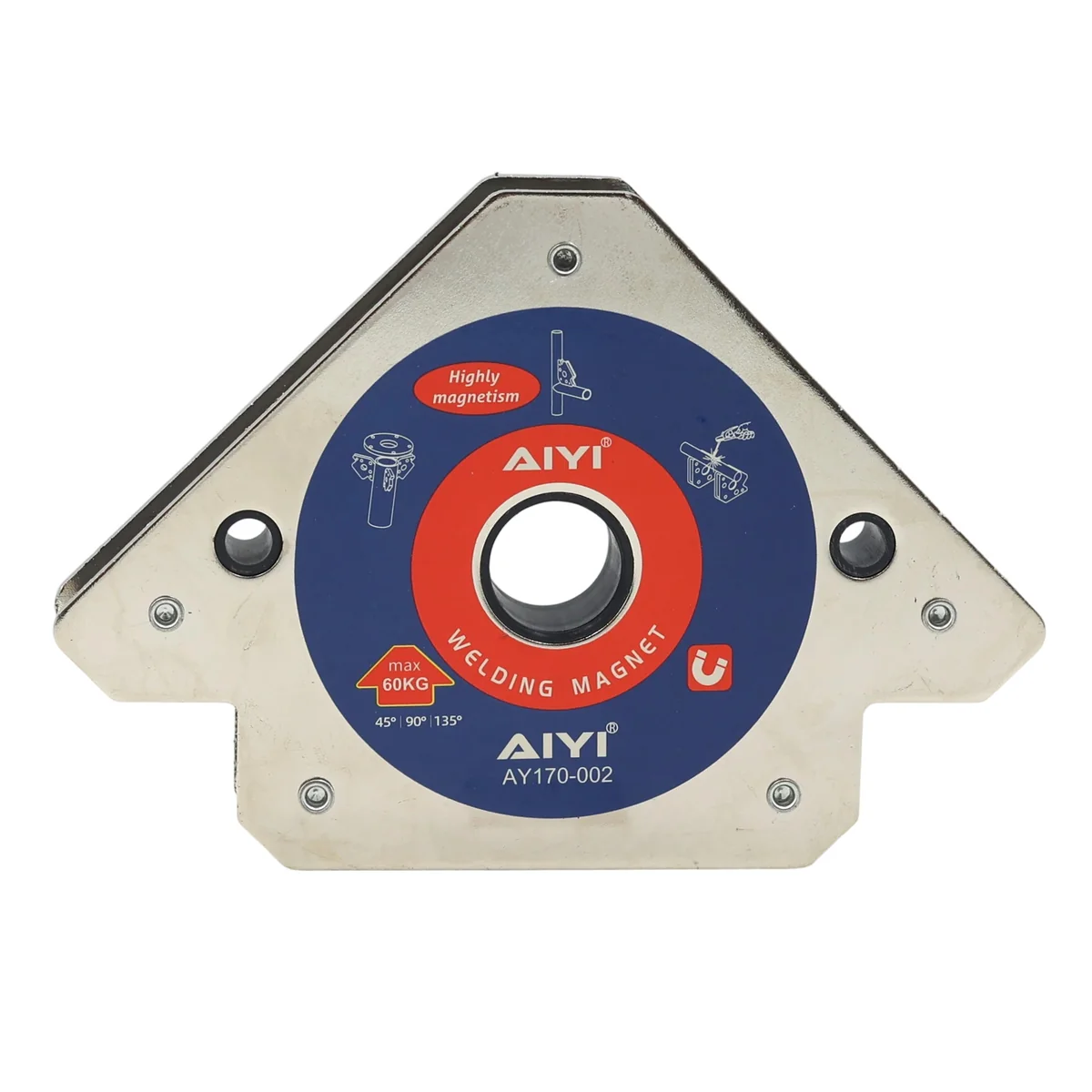 AIYI Welding Magnet Holder 60kg, Multi-Angle Magnetic Welding Clamp AY170-002