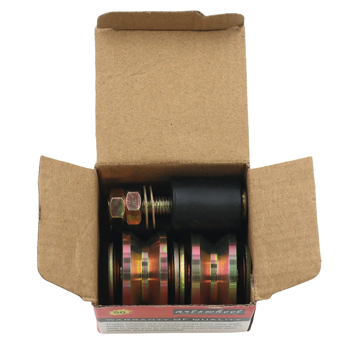 50mm Sliding Gate Wheel & Guide Roller Set AY117-018 - Image 4