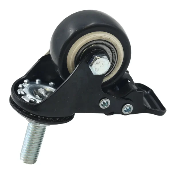 Black stopper wheel with screw 1.5" AY069-030