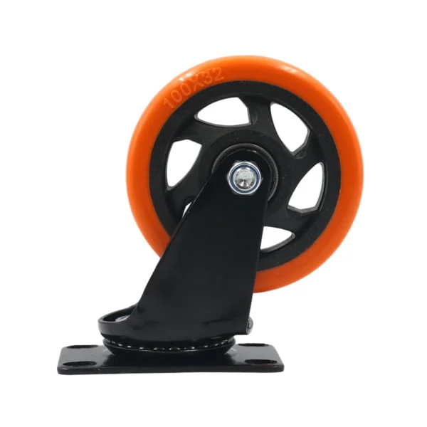 4 Inch Swivel Castor Wheel Orange AY070-042