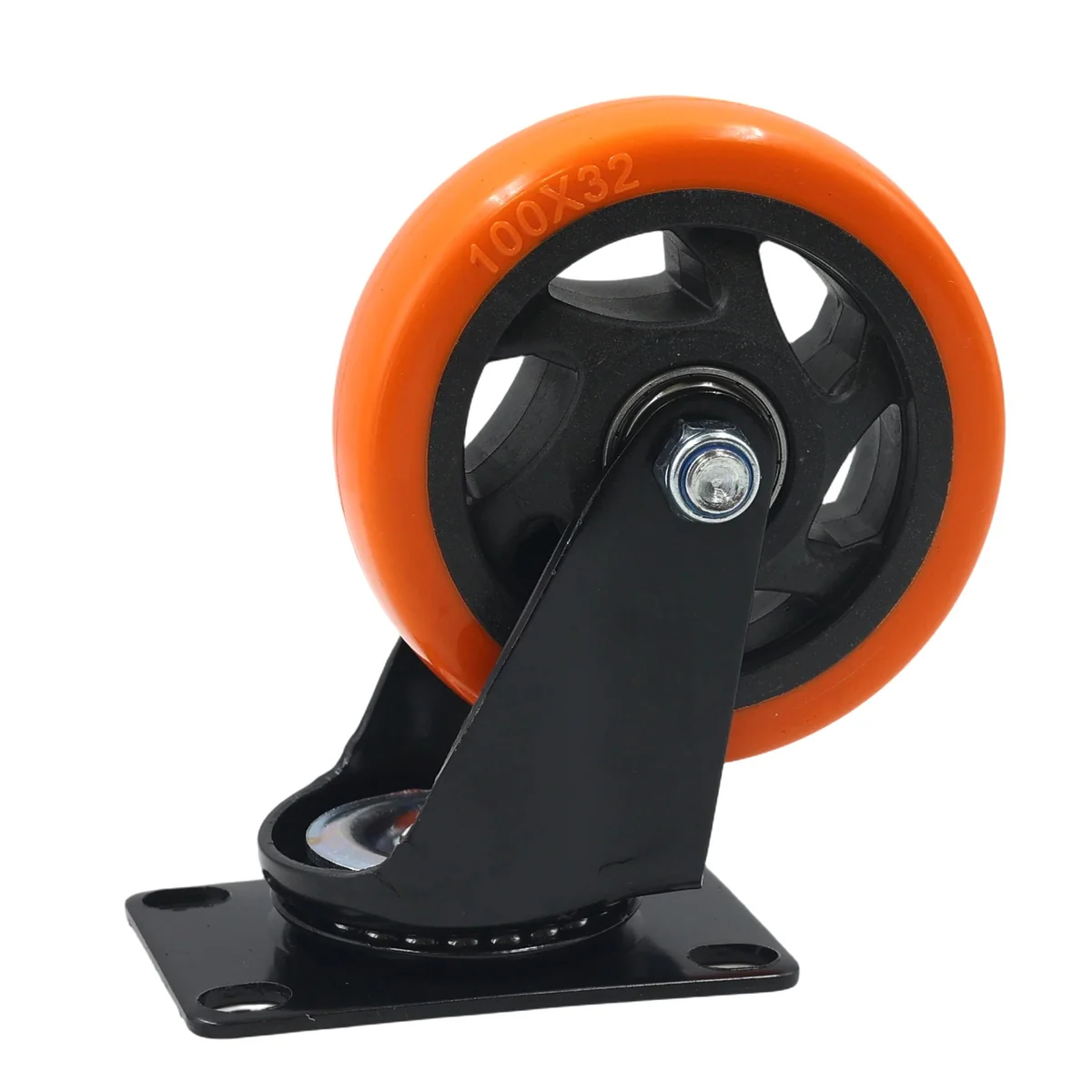 4 Inch Swivel Castor Wheel Orange AY070-042 - Image 2