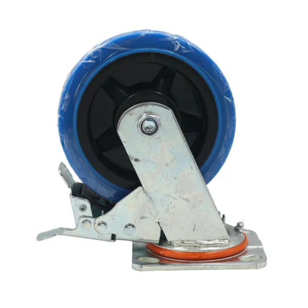 6 Inch Swivel Castor Wheel with Brake Blue AY070-024