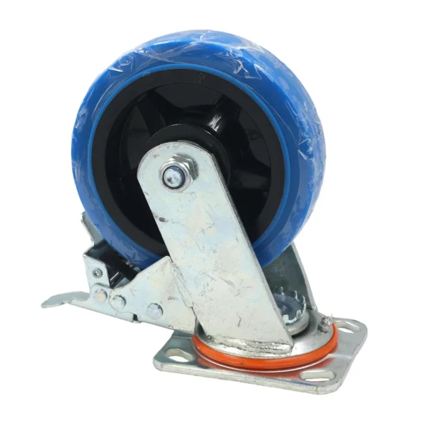 6 Inch Swivel Castor Wheel with Brake Blue AY070-024