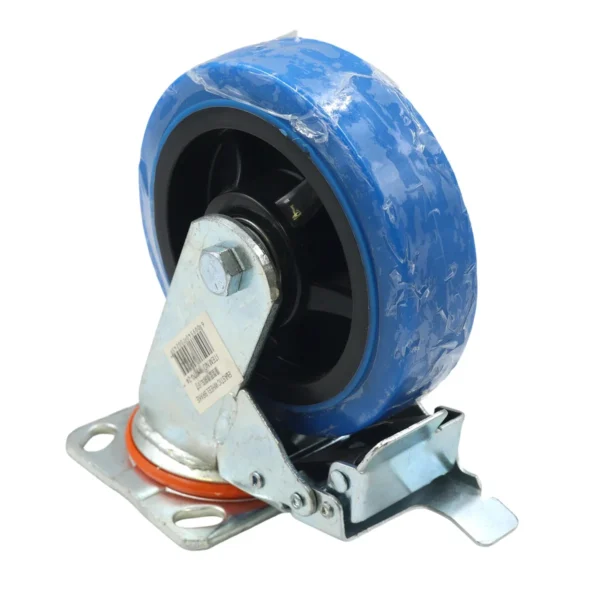 6 Inch Swivel Castor Wheel with Brake Blue AY070-024