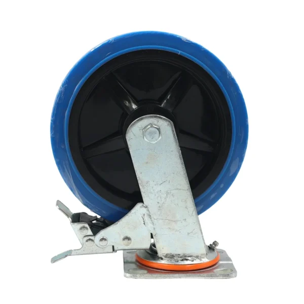 8 Inch Swivel Castor Wheel with Brake Blue AY070-027