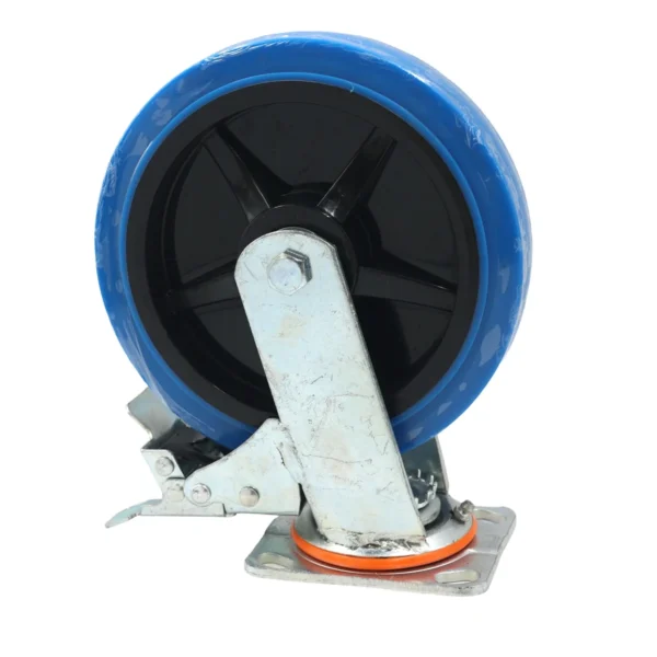 8 Inch Swivel Castor Wheel with Brake Blue AY070-027