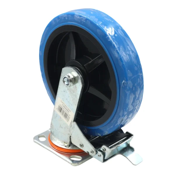 8 Inch Swivel Castor Wheel with Brake Blue AY070-027