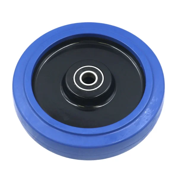 8-Inch PU Trolley Wheel Blue AY070-037