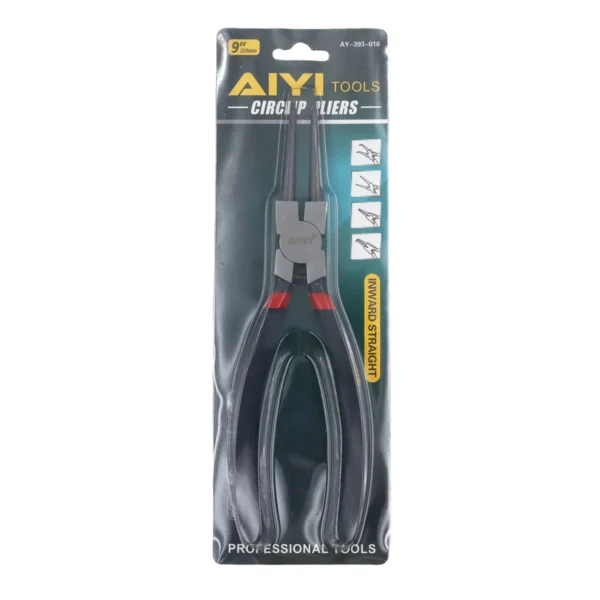 9" Circlip pliers internal straight AY393-016/9