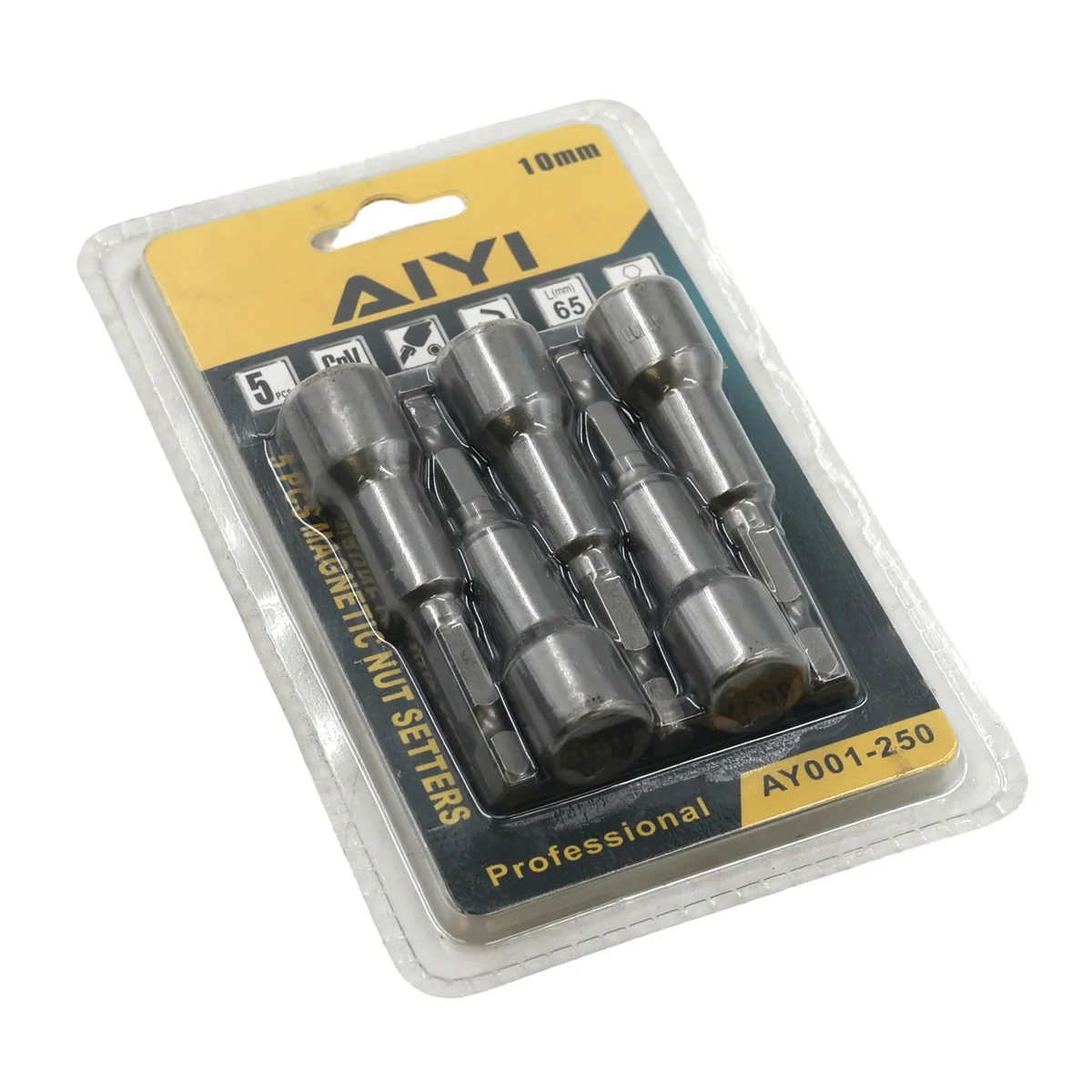 AIYI 5 Piece 10mm Magnetic Nut Setter Set AY001-250 - Image 3