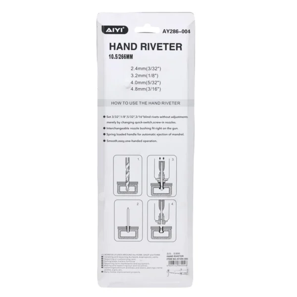 AIYI Hand Riveter 10.5 Inch (266mm) AY286-004