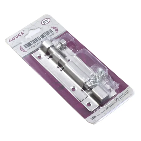 3-Inch Stainless Steel Barrel Bolt AY012-003