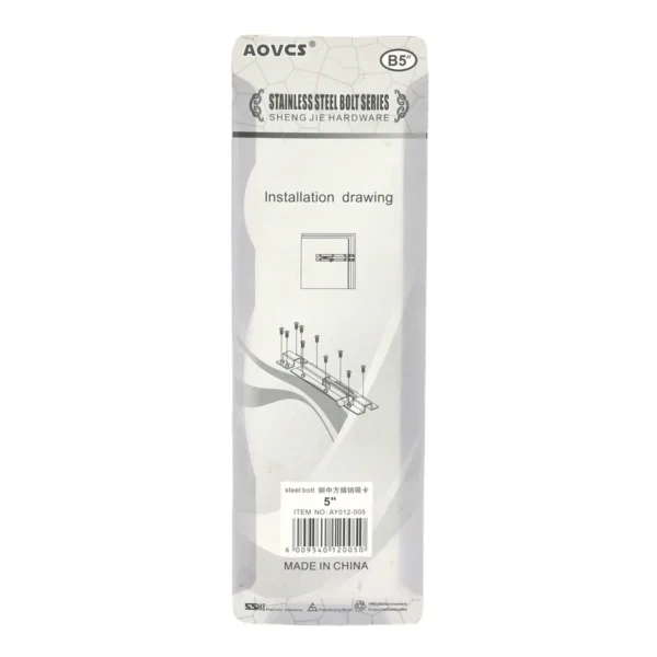 5-Inch Stainless Steel Barrel Bolt AY012-005