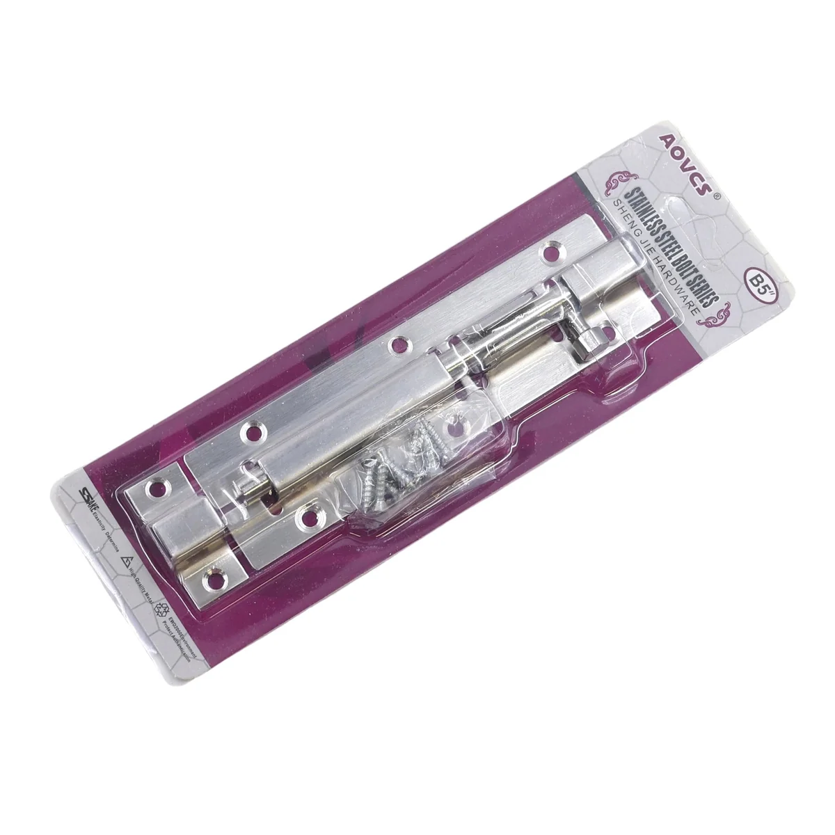 5-Inch Stainless Steel Barrel Bolt AY012-005 - Image 4