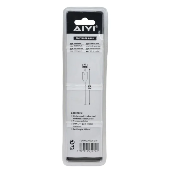 Flat Wood drill 10mm AY025-070