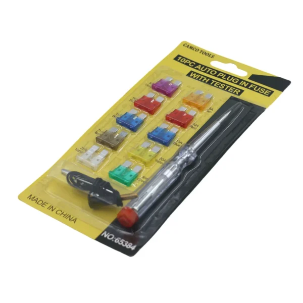 Auto plug in fuse with tester big 10pcs AY002-020