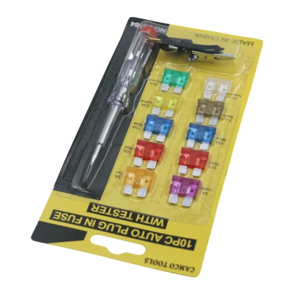 Auto plug in fuse with tester big 10pcs AY002-020