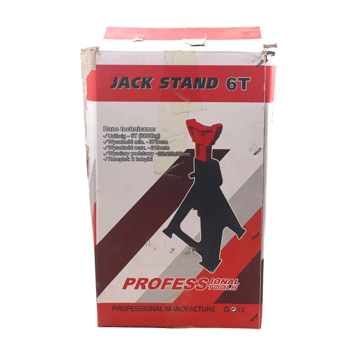 6 Ton Heavy Duty Jack Stand Set 1-Pair, Adjustable Car Support Stands AY001-589 - Image 5