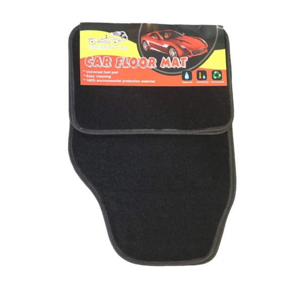 Universal Black Carpet Car Floor Mat Set – 4 Piece AY032-013