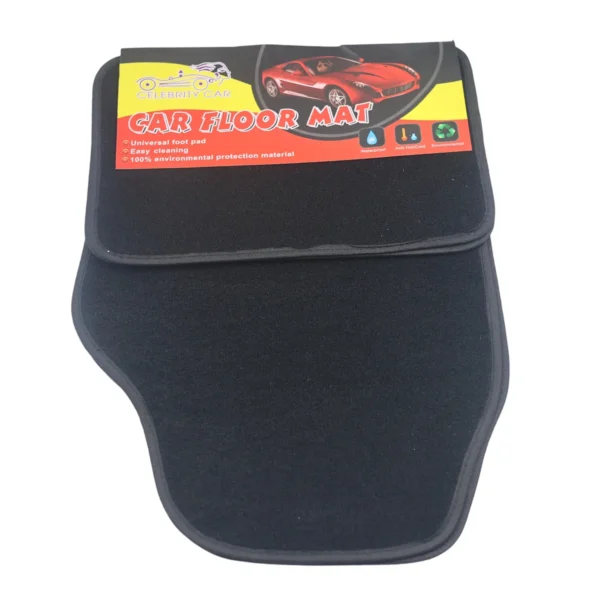 Universal Black Carpet Car Floor Mat Set – 4 Piece AY032-013