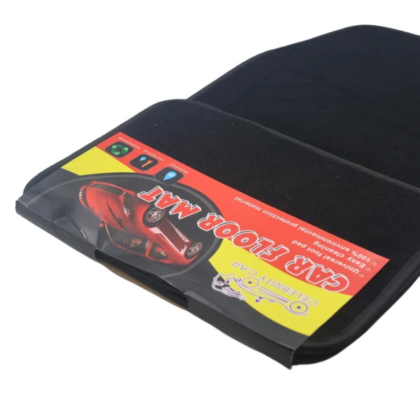 Universal Black Carpet Car Floor Mat Set – 4 Piece AY032-013