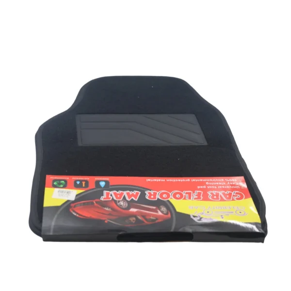 Universal Black Carpet Car Floor Mat Set – 4 Piece AY032-013