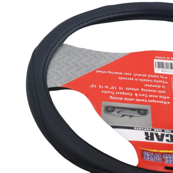 Steering Wheel Cover 14.5 - 15.5 Inch, Anti-Slip Comfortable Grip Protector AY031-012