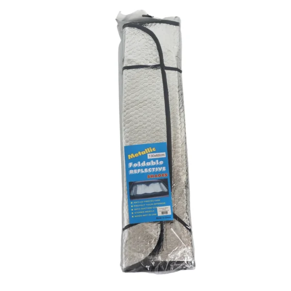 Car Windshield Sunshade 60 x 130cm Foldable Reflective Sun Shade with Suction Cups AY033-045