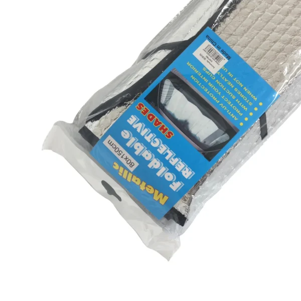 Car Windshield Sunshade 80 x 150cm Extra Large Foldable Reflective Sun Shade with Suction Cups AY033-047
