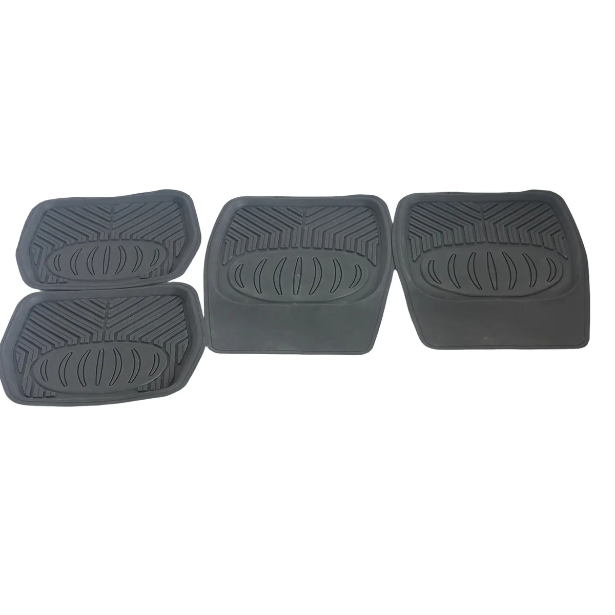 Universal Black Rubber Car Floor Mat Set – 4 Piece AY032-002 - Image 3