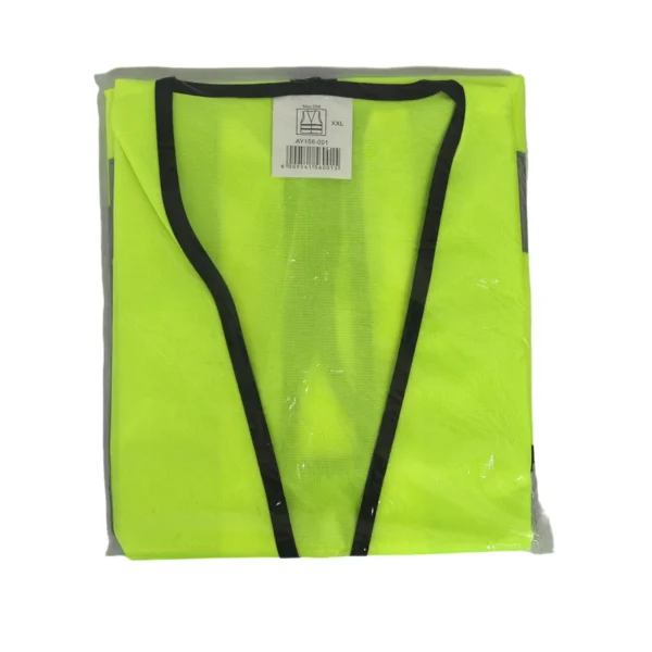 High Visibility Safety Vest XXL with Zipper Lime AY156-001