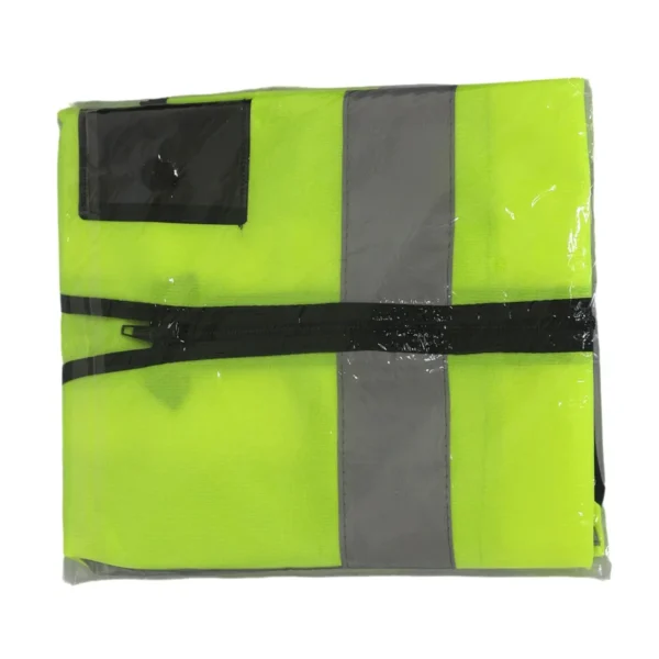 High Visibility Safety Vest XXL with Zipper Lime AY156-001