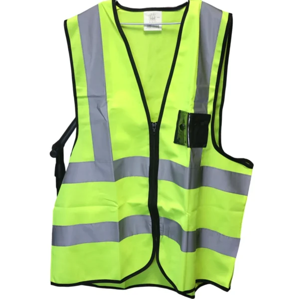 High Visibility Safety Vest XXL with Zipper Lime AY156-001