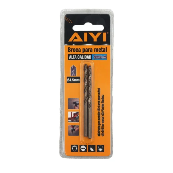 AIYI HSS Drill 2pcs 4.5mm AY198-006