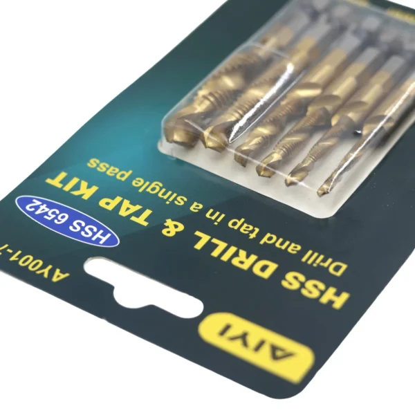 6PCS Composite tap drill bit 6542# AY001-748