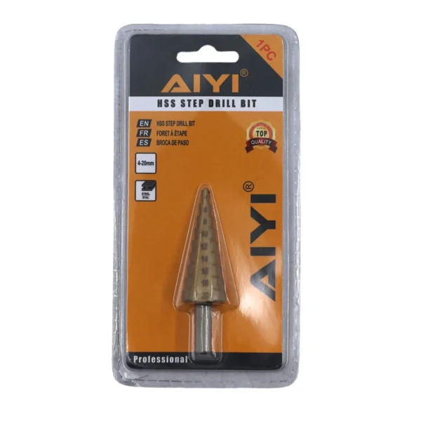 AIYI HSS Step Drill Bit 4-20mm AY025-098