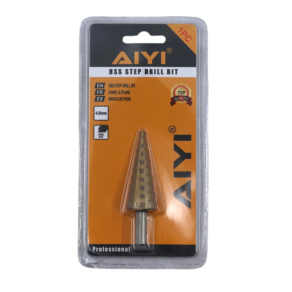 AIYI HSS Step Drill Bit 4-20mm AY025-098