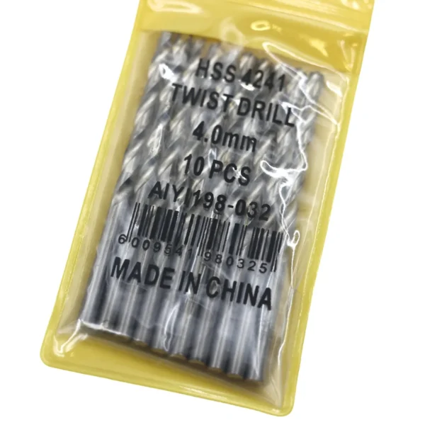 Hss drill bit 10pcs 4.0mm AY198-032