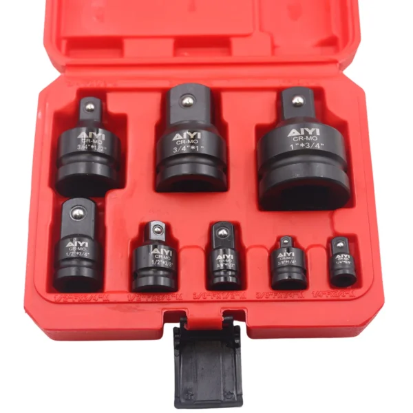 AIYI 8-Piece Impact Socket Adapter Set CR-MO Reducer & Converter Kit AY017-055
