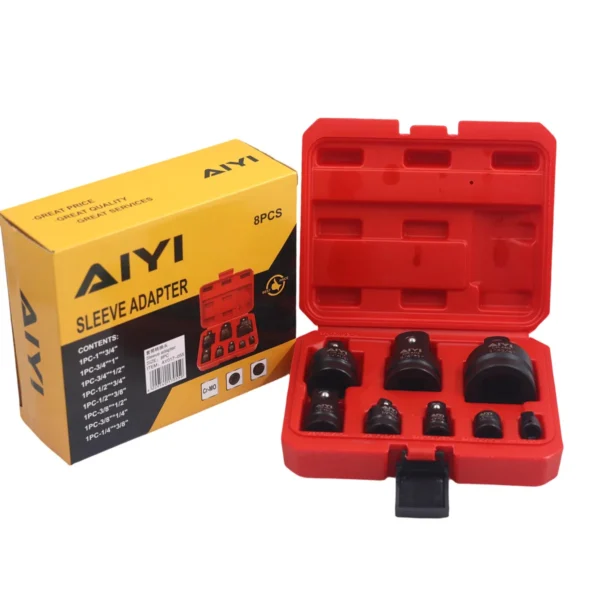 AIYI 8-Piece Impact Socket Adapter Set CR-MO Reducer & Converter Kit AY017-055