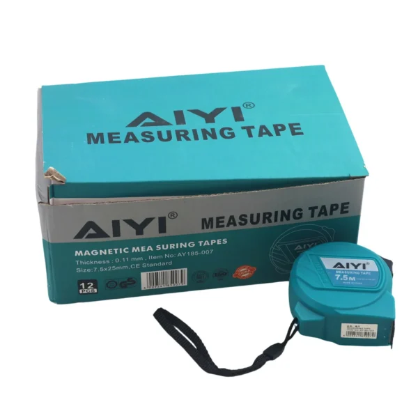 AIYI Magnetic measuring tapes blue 7.5m AY185-007