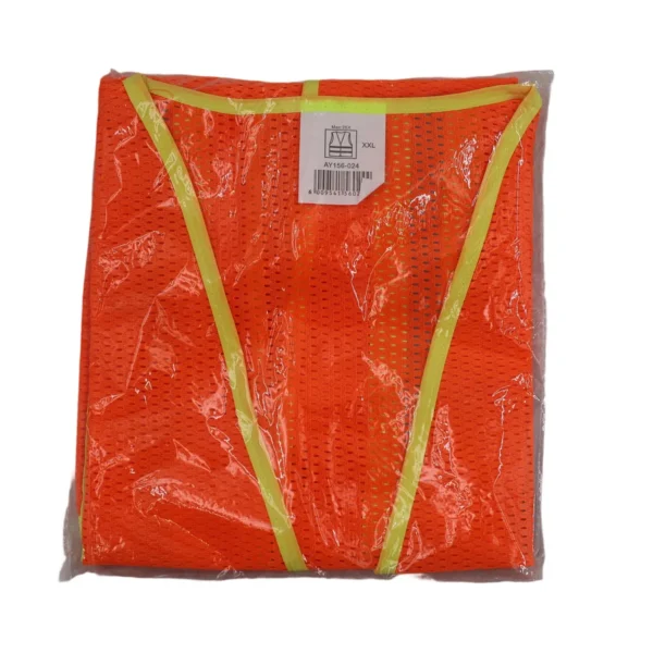 High Visibility Mesh Safety Vest Reflective Work Vest XXL Orange AY156-024