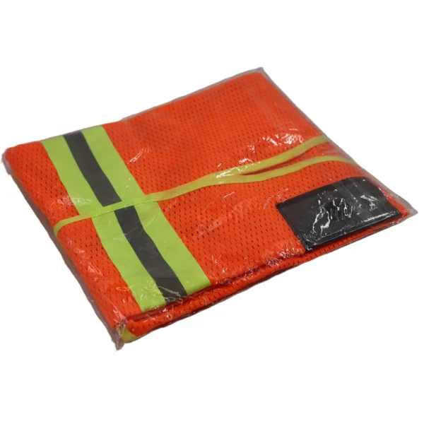 High Visibility Mesh Safety Vest Reflective Work Vest XXL Orange AY156-024