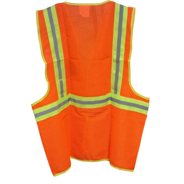 High Visibility Mesh Safety Vest Reflective Work Vest XXL Orange AY156-024