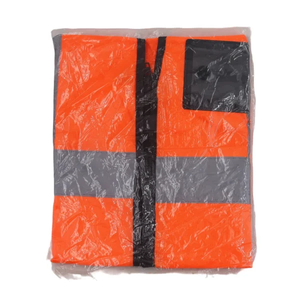 High Visibility Safety Vest XL Orange with Zipper AY156-005