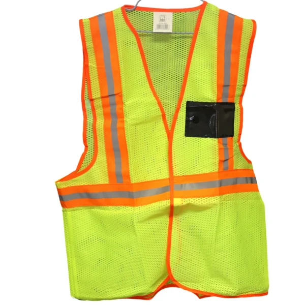 High Visibility Mesh Safety Vest Reflective Work Vest L Green AY156-019