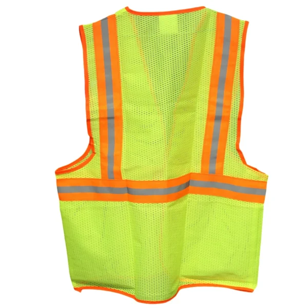 High Visibility Mesh Safety Vest Reflective Work Vest L Green AY156-019