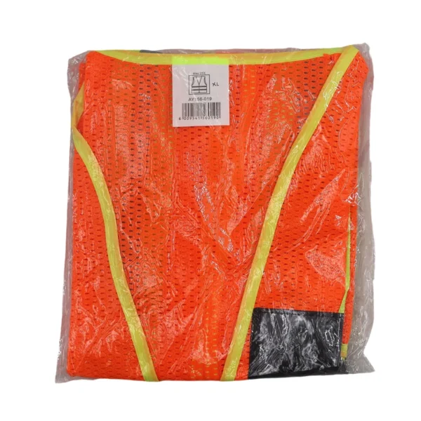 High Visibility Mesh Safety Vest Reflective Work Vest XL Orange AY156-019