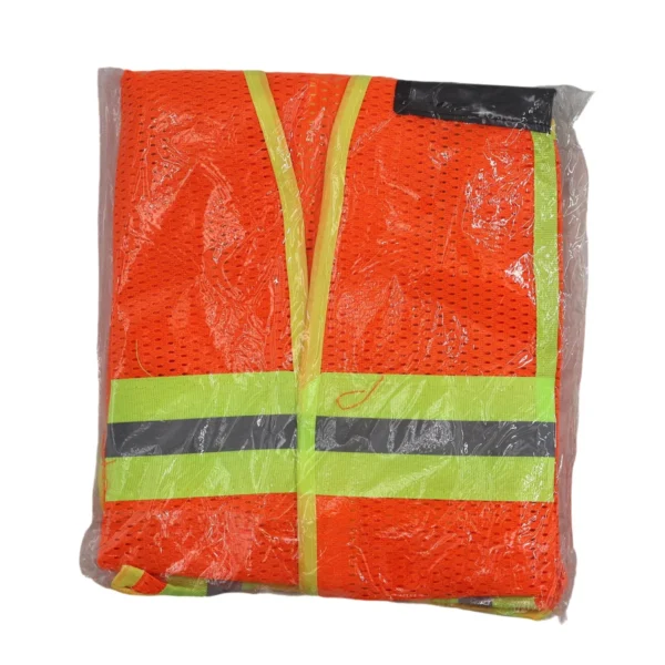 High Visibility Mesh Safety Vest Reflective Work Vest XL Orange AY156-019