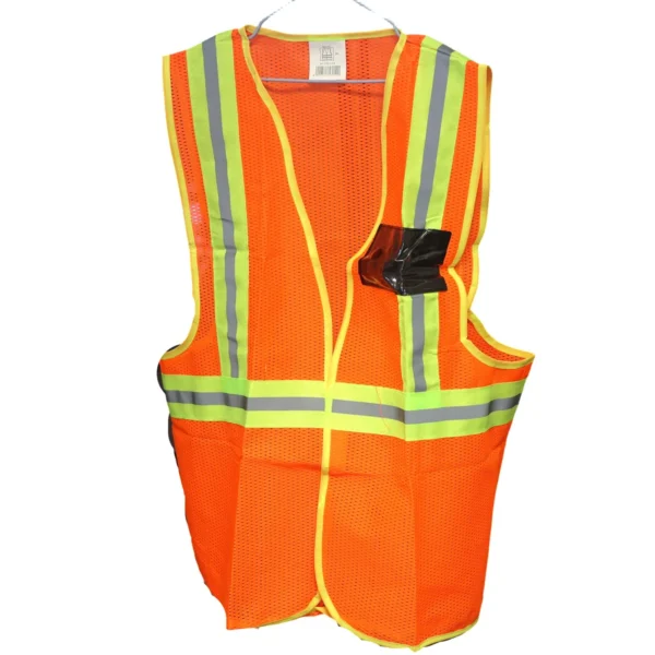 High Visibility Mesh Safety Vest Reflective Work Vest XL Orange AY156-019
